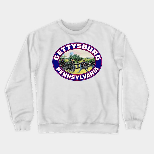 Gettysburg Pennsylvania National Military Park Union Crewneck Sweatshirt by TravelTime